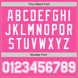 Custom Pink White Authentic Baseball Jersey