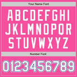 Custom Pink White-Royal Authentic Baseball Jersey