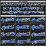 Custom Black Royal Pinstripe Royal Red-White Authentic Baseball Jersey