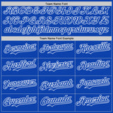 Custom Thunder Blue-White Gradient Classic Vertical Stripe Authentic Baseball Jersey