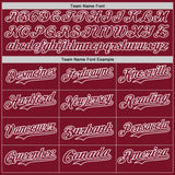 Custom Crimson-White Classic Vertical Stripe Fluid Liquid Texture Authentic Baseball Jersey