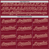Custom Crimson Cream-Cream Classic Vertical Stripe Fluid Liquid Texture Authentic Baseball Jersey