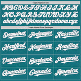Custom Teal White-Gray Classic Vertical Stripe Fluid Liquid Texture Authentic Baseball Jersey