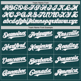 Custom Midnight Green White-Gray Classic Vertical Stripe Fluid Liquid Texture Authentic Baseball Jersey