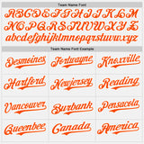 Custom White Orange-Purple Gradient Vertical Stripe Argentina Style Authentic Baseball Jersey