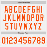 Custom White Orange-Purple Gradient Vertical Stripe Argentina Style Authentic Baseball Jersey