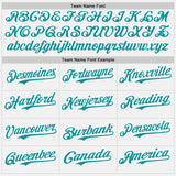 Custom White Teal-Purple Gradient Vertical Stripe Argentina Style Authentic Baseball Jersey