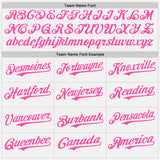 Custom White Pink-Teal Gradient Vertical Stripe Argentina Style Authentic Baseball Jersey