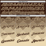 Custom Brown Cream 3D Gradient Square Shape Performance Polo Shirt