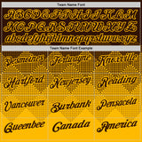 Custom Brown Gold 3D Gradient Square Shape Performance Polo Shirt