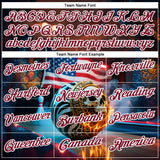 Custom Brown Crimson-White 3D American Flag Flame Skull Bowling Performance Polo Shirt