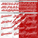 Custom Graffiti Pattern Red-White 3D Scratch Performance Polo Shirt