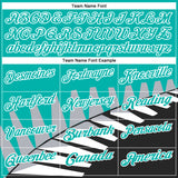 Custom Aqua Black Gray-White 3D Pattern Design Geometric Shapes Performance Polo Shirt