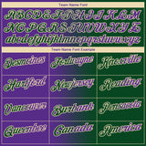 Custom Green Purple-Cream 3D Gradient Fashion Performance Polo Shirt