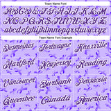 Custom Purple White 3D Pattern Design Purple Ribbon Gynecological Cancer Awareness Performance Polo Shirt