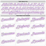 Custom White Medium Purple 3D Pattern Design Ribbon Cancer Awareness World Cancer Day Performance Polo Shirt
