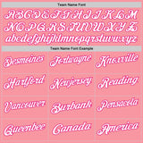 Custom Medium Pink White-Hot Pink 3D Pink Ribbon Breast Cancer Awareness Baseball Performance Polo Shirt