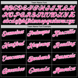 Custom Black Pink-White 3D Pink Ribbon Breast Cancer Awareness Performance Polo Shirt