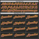 Custom Black Purple Gold-White Digital Camo Two Tone Performance Polo Shirt
