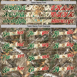 Custom Camo Vintage Mexican Flag Cream-Olive Camo Woodland Forest Camouflage Salute To Service Patriotic Performance Polo Shirt