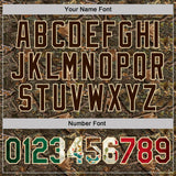 Custom Camo Vintage Mexican Flag Cream-Brown Camo Woodland Forest Camouflage Salute To Service Patriotic Performance Polo Shirt