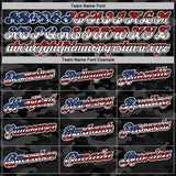 Custom Camo USA Flag Black-White Stars & Stripes Two Tone Salute To Service Patriotic Performance Polo Shirt