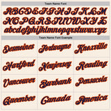 Custom Cream Navy Pinstripe-Orange Performance Polo Shirt