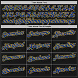Custom Black Old Gold Pinstripe-Royal Performance Polo Shirt