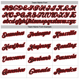 Custom White Black Pinstripe-Red Performance Polo Shirt
