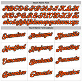 Custom White Black Pinstripe-Orange Performance Polo Shirt