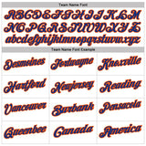 Custom White Royal Pinstripe-Orange Performance Polo Shirt