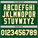Custom Green White Pinstripe-Yellow Performance Polo Shirt