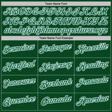 Custom Green White Pinstripe-Kelly Green Performance Polo Shirt