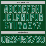 Custom Green White Pinstripe-Kelly Green Performance Polo Shirt