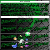 Custom Black-Grass Green Billiard Balls Performance Polo Shirt