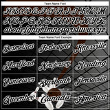 Custom Black Brown-White Bowling Geometric Grid Performance Polo Shirt