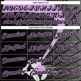 Custom Black-Light Purple Bowling Geometric Grid Performance Polo Shirt