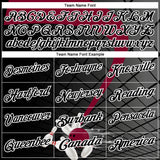 Custom Black Maroon-White Bowling Geometric Grid Performance Polo Shirt