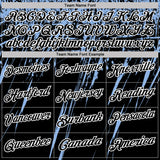 Custom Black Light Blue-White Distressed Scratch Brush Stroke Performance Polo Shirt