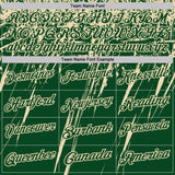 Custom Green-Cream Distressed Scratch Brush Stroke Performance Polo Shirt