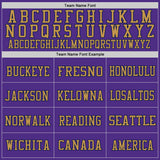 Custom Purple Navy-Old Gold Mesh Authentic Throwback Football Jersey