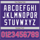 Custom Purple Pink-Black Authentic Baseball Jersey