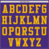 Custom Purple Gold Authentic Baseball Jersey