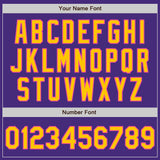 Custom Purple Yellow-Pink Authentic Baseball Jersey