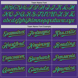 Custom Purple Texas Orange Teal Black-White Authentic Baseball Jersey