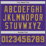 Custom Purple Old Gold Authentic Baseball Jersey