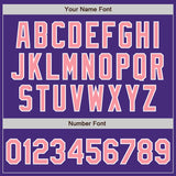 Custom Purple Medium Pink-White Authentic Baseball Jersey
