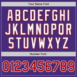 Custom Purple Red-White Authentic Baseball Jersey