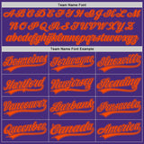 Custom Purple Orange Authentic Baseball Jersey