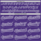 Custom Purple White-Gray Authentic Baseball Jersey